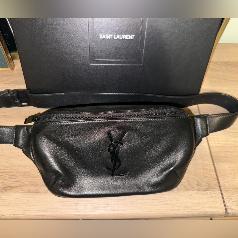 Authentic Saint Laurent Leather Belt Bag. Perfect Condition!